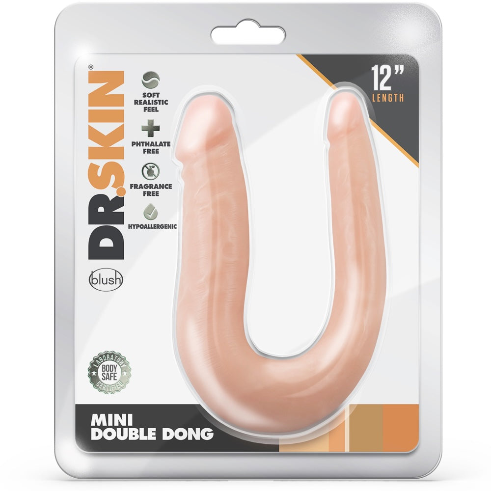 Dr. Skin 12" Mini Double Dong - Vanilla