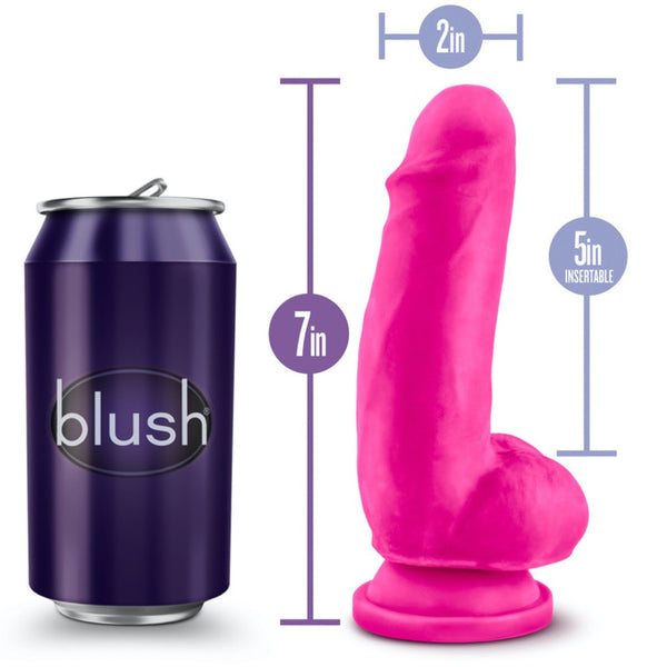 Blush Novelties Au Naturel Bold Beefy 7" Dual Density Dildo - Pink - Extreme Toyz Singapore - https://extremetoyz.com.sg - Sex Toys and Lingerie Online Store - Bondage Gear / Vibrators / Electrosex Toys / Wireless Remote Control Vibes / Sexy Lingerie and Role Play / BDSM / Dungeon Furnitures / Dildos and Strap Ons &nbsp;/ Anal and Prostate Massagers / Anal Douche and Cleaning Aide / Delay Sprays and Gels / Lubricants and more...