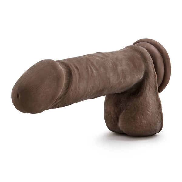 Blush Novelties Au Naturel 8" Dual Density Dildo - Chocolate - Extreme Toyz Singapore - https://extremetoyz.com.sg - Sex Toys and Lingerie Online Store - Bondage Gear / Vibrators / Electrosex Toys / Wireless Remote Control Vibes / Sexy Lingerie and Role Play / BDSM / Dungeon Furnitures / Dildos and Strap Ons &nbsp;/ Anal and Prostate Massagers / Anal Douche and Cleaning Aide / Delay Sprays and Gels / Lubricants and more...