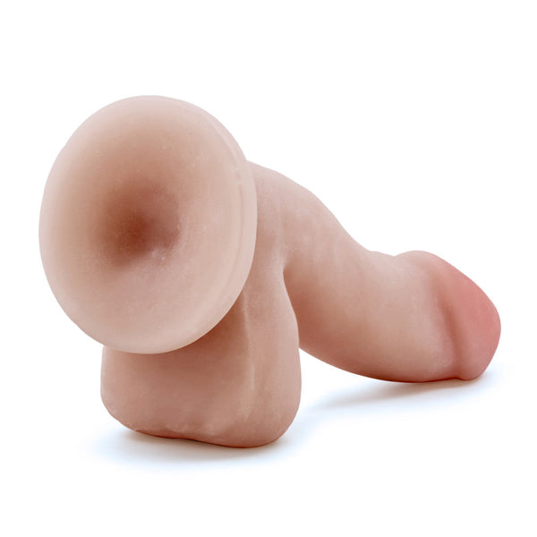 Blush Novelties Au Naturel 6.5" Dual Density Dildo with Balls - Vanilla - Extreme Toyz Singapore - https://extremetoyz.com.sg - Sex Toys and Lingerie Online Store - Bondage Gear / Vibrators / Electrosex Toys / Wireless Remote Control Vibes / Sexy Lingerie and Role Play / BDSM / Dungeon Furnitures / Dildos and Strap Ons &nbsp;/ Anal and Prostate Massagers / Anal Douche and Cleaning Aide / Delay Sprays and Gels / Lubricants and more...