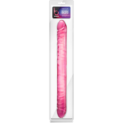 B Yours 18" Double Dildo - Pink