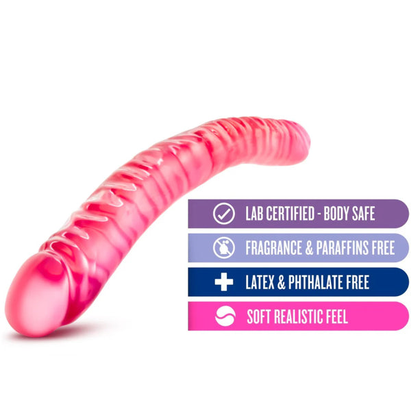 B Yours 18" Double Dildo - Pink
