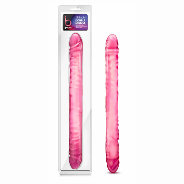 B Yours 18" Double Dildo - Pink