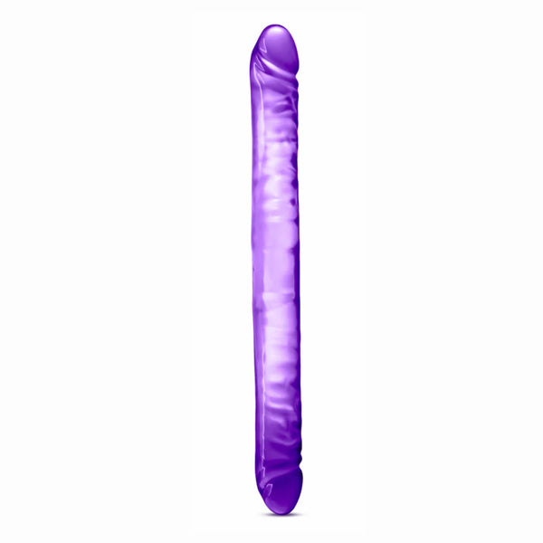 B Yours 18" Double Dildo - Purple