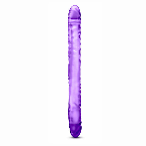 B Yours 18" Double Dildo - Purple