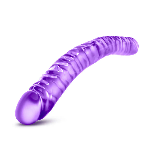 B Yours 18" Double Dildo - Purple