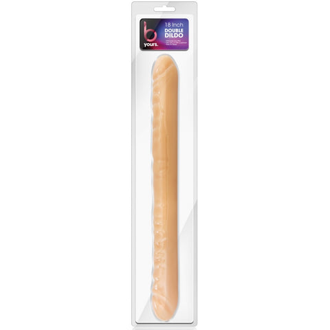 B Yours 18" Double Dildo - Beige