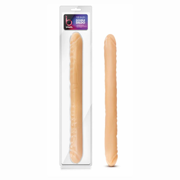 B Yours 18" Double Dildo - Beige