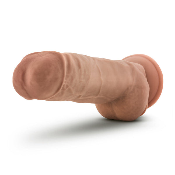 Blush Novelties Au Naturel Big Boy 10" Dual Density Dildo - Mocha - Extreme Toyz Singapore - https://extremetoyz.com.sg - Sex Toys and Lingerie Online Store - Bondage Gear / Vibrators / Electrosex Toys / Wireless Remote Control Vibes / Sexy Lingerie and Role Play / BDSM / Dungeon Furnitures / Dildos and Strap Ons &nbsp;/ Anal and Prostate Massagers / Anal Douche and Cleaning Aide / Delay Sprays and Gels / Lubricants and more...