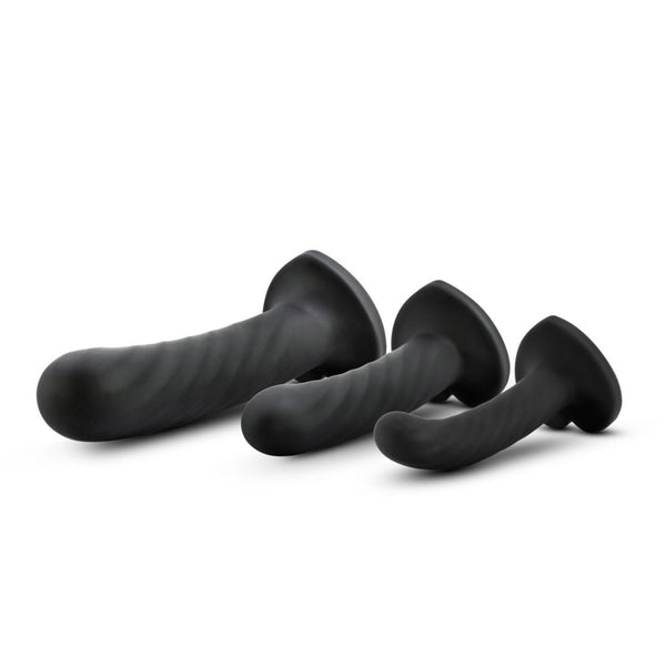 Blush Novelties Temptasia Twist Kit - Set of 3 Silicone Dildos - Extreme Toyz Singapore - https://extremetoyz.com.sg - Sex Toys and Lingerie Online Store - Bondage Gear / Vibrators / Electrosex Toys / Wireless Remote Control Vibes / Sexy Lingerie and Role Play / BDSM / Dungeon Furnitures / Dildos and Strap Ons &nbsp;/ Anal and Prostate Massagers / Anal Douche and Cleaning Aide / Delay Sprays and Gels / Lubricants and more...