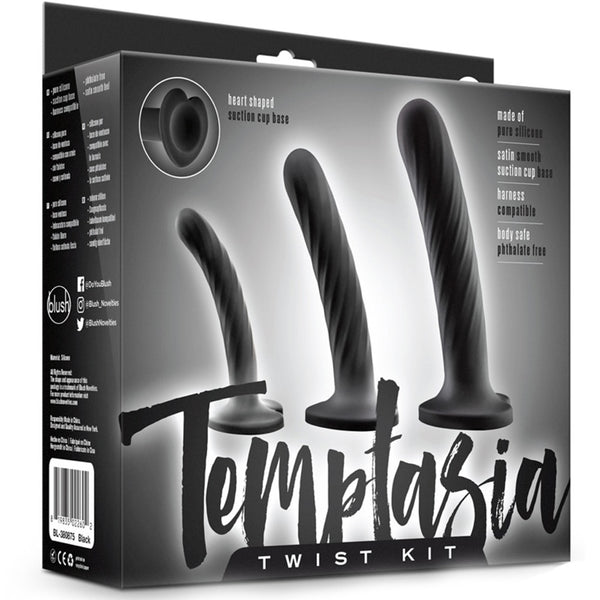 Temptasia Twist Kit - Set of 3 Silicone Dildos