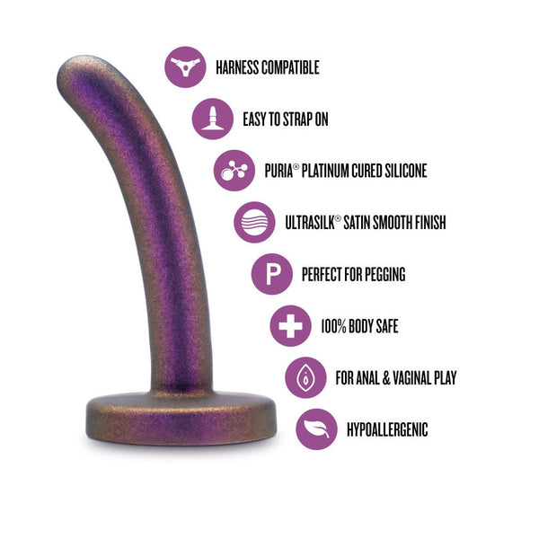 Temptasia Surrender 4.75" Beginner Pegging Dildo - Power Purple