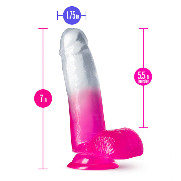 B Yours 7" Sugar Magnolia Dildo with Balls