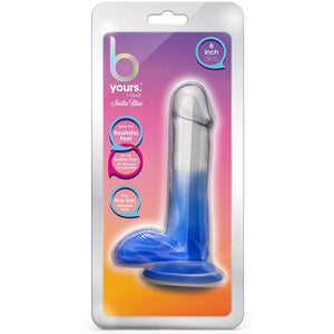 B Yours 6" Stella Blue Dildo with Balls