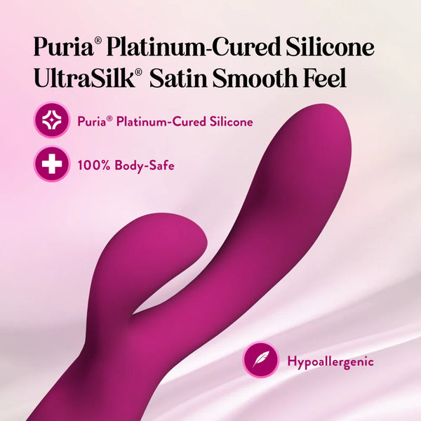 Blush Collection Quinn Dual Stimulation Rechargeable Rabbit Vibrator + Heating