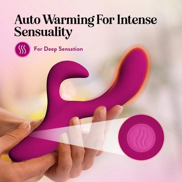 Blush Collection Quinn Dual Stimulation Rechargeable Rabbit Vibrator + Heating