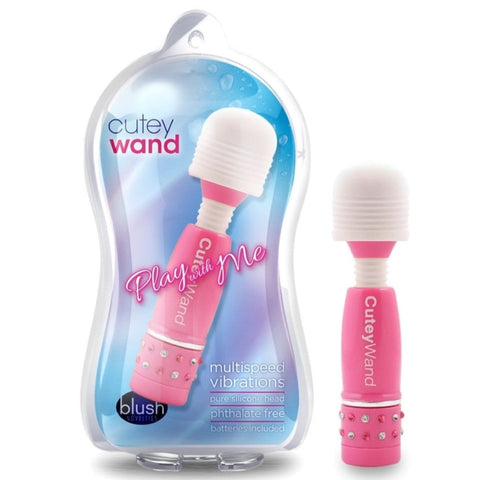 Blush Novelties Play with Me Cutey Wand - Pink - Extreme Toyz Singapore - https://extremetoyz.com.sg - Sex Toys and Lingerie Online Store - Bondage Gear / Vibrators / Electrosex Toys / Wireless Remote Control Vibes / Sexy Lingerie and Role Play / BDSM / Dungeon Furnitures / Dildos and Strap Ons &nbsp;/ Anal and Prostate Massagers / Anal Douche and Cleaning Aide / Delay Sprays and Gels / Lubricants and more...