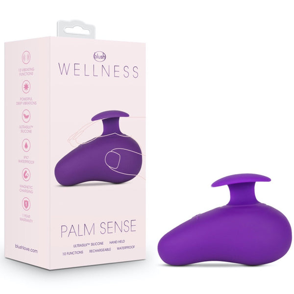 Blush Novelties Wellness Palm Sense Rechargeable Silicone Vibrator with Finger Hold - Extreme Toyz Singapore - https://extremetoyz.com.sg - Sex Toys and Lingerie Online Store - Bondage Gear / Vibrators / Electrosex Toys / Wireless Remote Control Vibes / Sexy Lingerie and Role Play / BDSM / Dungeon Furnitures / Dildos and Strap Ons &nbsp;/ Anal and Prostate Massagers / Anal Douche and Cleaning Aide / Delay Sprays and Gels / Lubricants and more...