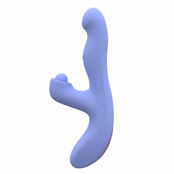 Blush Collection Simone Clitoral & G-Spot Tapping Dual Stimulation Rechargeable Rabbit Vibrator with Auto Warming