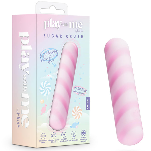 Play With Me Sugar Crush Rechargeable Silicone Bullet Vibrator