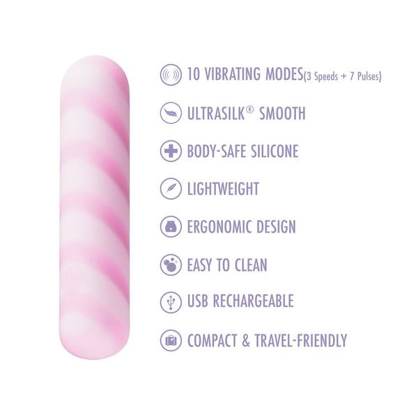 Play With Me Sugar Crush Rechargeable Silicone Bullet Vibrator