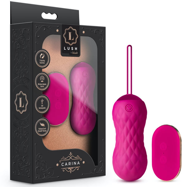Blush Novelties Lush Carina Gyrating Remote Control Rechargeable Egg Vibrator - Extreme Toyz Singapore - https://extremetoyz.com.sg - Sex Toys and Lingerie Online Store - Bondage Gear / Vibrators / Electrosex Toys / Wireless Remote Control Vibes / Sexy Lingerie and Role Play / BDSM / Dungeon Furnitures / Dildos and Strap Ons  / Anal and Prostate Massagers / Anal Douche and Cleaning Aide / Delay Sprays and Gels / Lubricants and more...