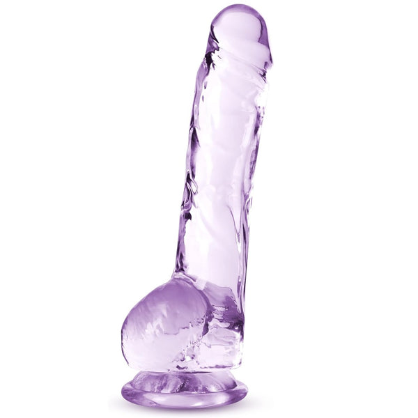 Naturally Yours 8" Crystalline Dildo - Amethyst