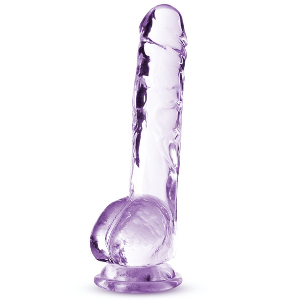 Naturally Yours 8" Crystalline Dildo - Amethyst