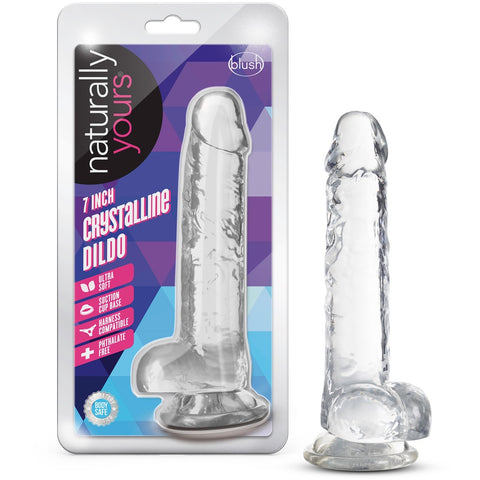 Naturally Yours 7" Crystalline Dildo - Diamond