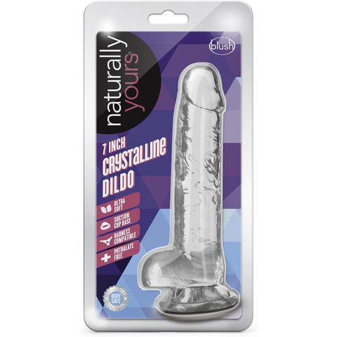 Naturally Yours 7" Crystalline Dildo - Diamond