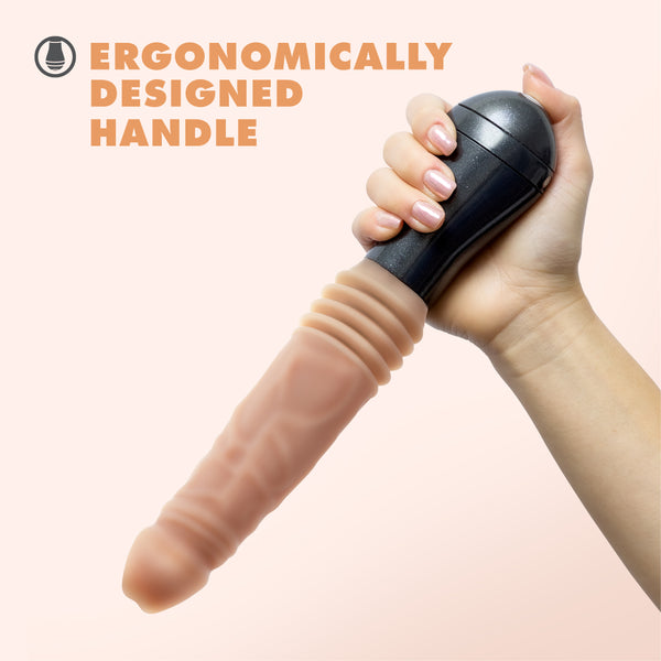 Dr. Skin Silicone Dr. Knight Rechargeable Vibrating, Gyrating & Thrusting Dildo