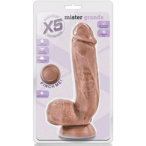 X5 Mister Grande Latin 8.7" Dildo with Balls