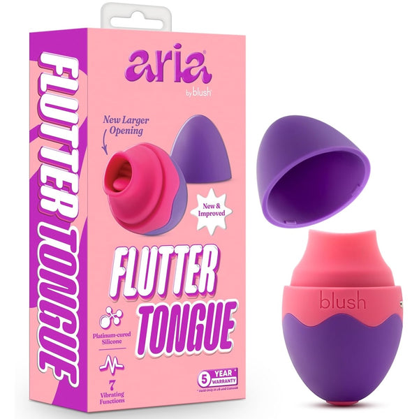 Aria Flutter Tongue 7-Function Flicking Tongue Rechargeable Clitoris Stimulator