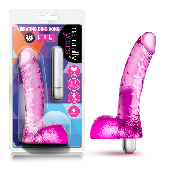 Naturally Yours Vibrating Ding Dong Vibrator - Pink