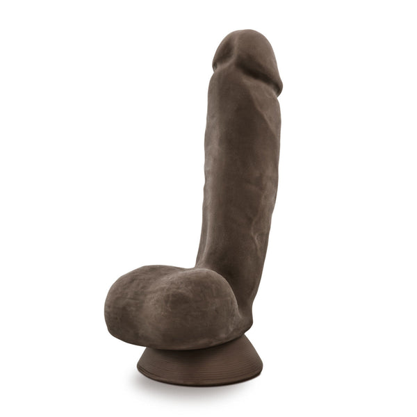 Blush Novelties Au Naturel Jerome 8.5" Dual Density Dildo - Chocolate - Extreme Toyz Singapore - https://extremetoyz.com.sg - Sex Toys and Lingerie Online Store - Bondage Gear / Vibrators / Electrosex Toys / Wireless Remote Control Vibes / Sexy Lingerie and Role Play / BDSM / Dungeon Furnitures / Dildos and Strap Ons &nbsp;/ Anal and Prostate Massagers / Anal Douche and Cleaning Aide / Delay Sprays and Gels / Lubricants and more...