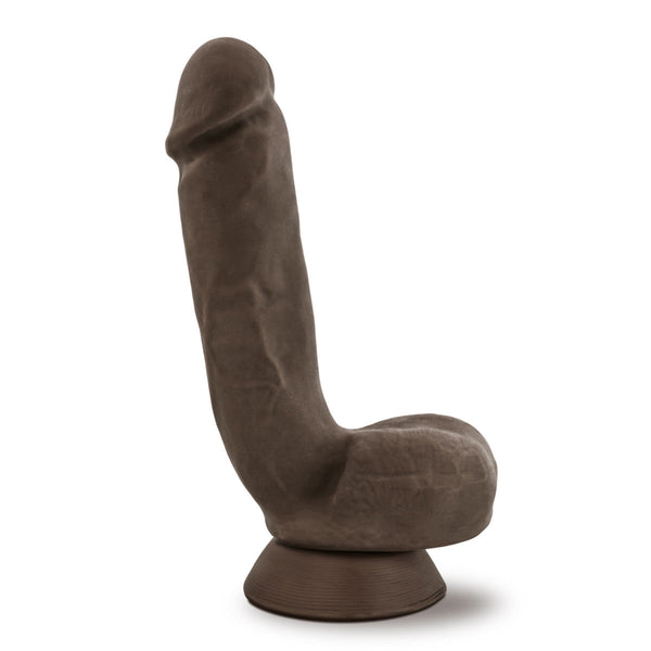 Blush Novelties Au Naturel Jerome 8.5" Dual Density Dildo - Chocolate - Extreme Toyz Singapore - https://extremetoyz.com.sg - Sex Toys and Lingerie Online Store - Bondage Gear / Vibrators / Electrosex Toys / Wireless Remote Control Vibes / Sexy Lingerie and Role Play / BDSM / Dungeon Furnitures / Dildos and Strap Ons &nbsp;/ Anal and Prostate Massagers / Anal Douche and Cleaning Aide / Delay Sprays and Gels / Lubricants and more...