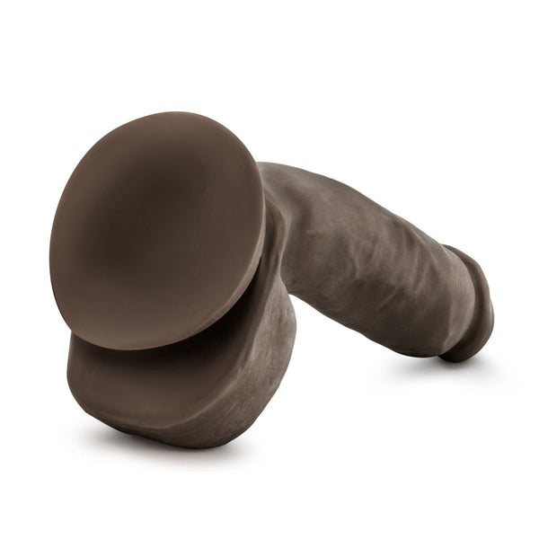 Blush Novelties Au Naturel Jerome 8.5" Dual Density Dildo - Chocolate - Extreme Toyz Singapore - https://extremetoyz.com.sg - Sex Toys and Lingerie Online Store - Bondage Gear / Vibrators / Electrosex Toys / Wireless Remote Control Vibes / Sexy Lingerie and Role Play / BDSM / Dungeon Furnitures / Dildos and Strap Ons &nbsp;/ Anal and Prostate Massagers / Anal Douche and Cleaning Aide / Delay Sprays and Gels / Lubricants and more...