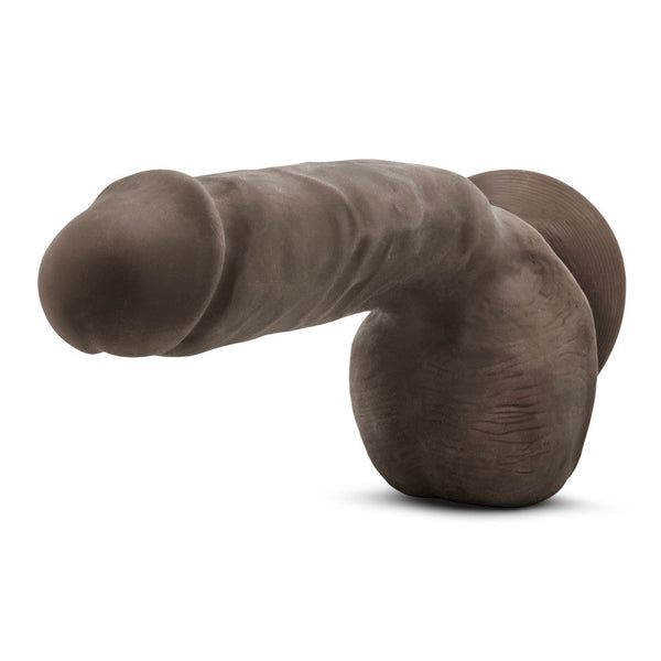 Blush Novelties Au Naturel Jerome 8.5" Dual Density Dildo - Chocolate - Extreme Toyz Singapore - https://extremetoyz.com.sg - Sex Toys and Lingerie Online Store - Bondage Gear / Vibrators / Electrosex Toys / Wireless Remote Control Vibes / Sexy Lingerie and Role Play / BDSM / Dungeon Furnitures / Dildos and Strap Ons &nbsp;/ Anal and Prostate Massagers / Anal Douche and Cleaning Aide / Delay Sprays and Gels / Lubricants and more...