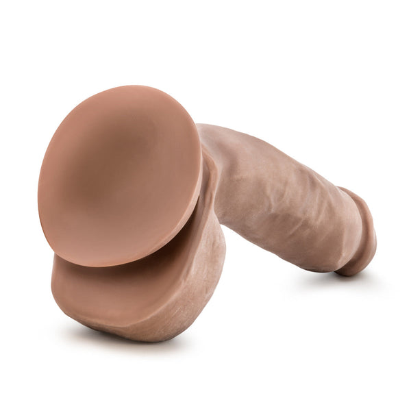 Blush Novelties Au Naturel Macho 8.7" Dual Density Dildo - Mocha - Extreme Toyz Singapore - https://extremetoyz.com.sg - Sex Toys and Lingerie Online Store - Bondage Gear / Vibrators / Electrosex Toys / Wireless Remote Control Vibes / Sexy Lingerie and Role Play / BDSM / Dungeon Furnitures / Dildos and Strap Ons &nbsp;/ Anal and Prostate Massagers / Anal Douche and Cleaning Aide / Delay Sprays and Gels / Lubricants and more...