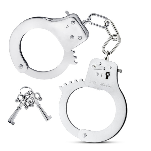 Blush Novelties Temptasia Beginner Cuffs - Silver - Extreme Toyz Singapore - https://extremetoyz.com.sg - Sex Toys and Lingerie Online Store - Bondage Gear / Vibrators / Electrosex Toys / Wireless Remote Control Vibes / Sexy Lingerie and Role Play / BDSM / Dungeon Furnitures / Dildos and Strap Ons &nbsp;/ Anal and Prostate Massagers / Anal Douche and Cleaning Aide / Delay Sprays and Gels / Lubricants and more...