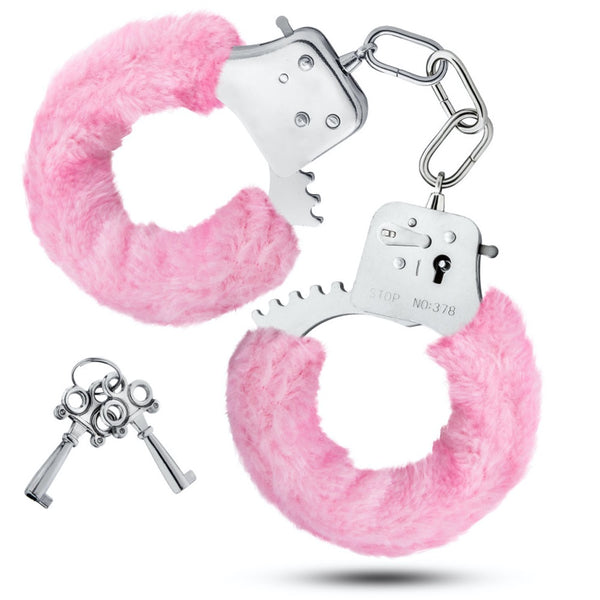 Blush Novelties Temptasia Furry Pink Cuffs - Extreme Toyz Singapore - https://extremetoyz.com.sg - Sex Toys and Lingerie Online Store - Bondage Gear / Vibrators / Electrosex Toys / Wireless Remote Control Vibes / Sexy Lingerie and Role Play / BDSM / Dungeon Furnitures / Dildos and Strap Ons &nbsp;/ Anal and Prostate Massagers / Anal Douche and Cleaning Aide / Delay Sprays and Gels / Lubricants and more...