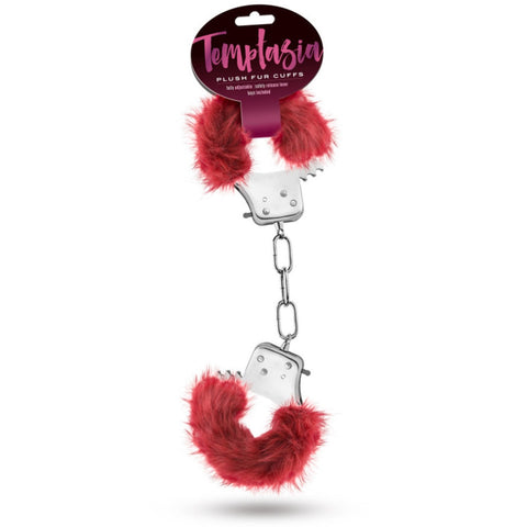 Blush Novelties Temptasia Plush Fur Cuffs - Burgundy - Extreme Toyz Singapore - https://extremetoyz.com.sg - Sex Toys and Lingerie Online Store - Bondage Gear / Vibrators / Electrosex Toys / Wireless Remote Control Vibes / Sexy Lingerie and Role Play / BDSM / Dungeon Furnitures / Dildos and Strap Ons &nbsp;/ Anal and Prostate Massagers / Anal Douche and Cleaning Aide / Delay Sprays and Gels / Lubricants and more...