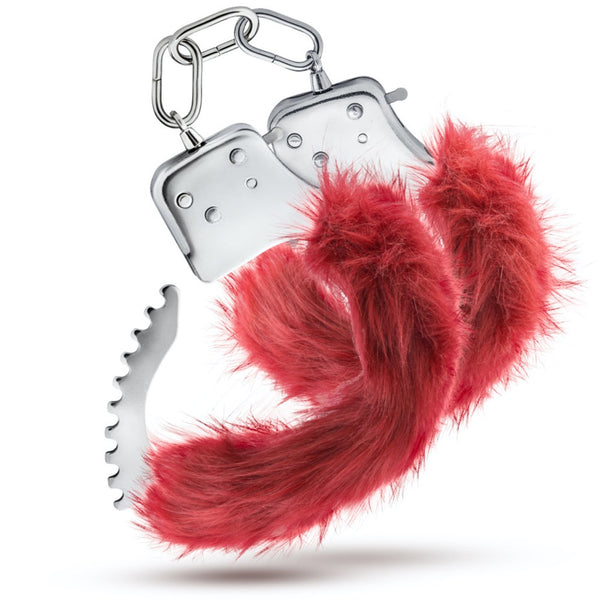 Blush Novelties Temptasia Plush Fur Cuffs - Burgundy - Extreme Toyz Singapore - https://extremetoyz.com.sg - Sex Toys and Lingerie Online Store - Bondage Gear / Vibrators / Electrosex Toys / Wireless Remote Control Vibes / Sexy Lingerie and Role Play / BDSM / Dungeon Furnitures / Dildos and Strap Ons &nbsp;/ Anal and Prostate Massagers / Anal Douche and Cleaning Aide / Delay Sprays and Gels / Lubricants and more...