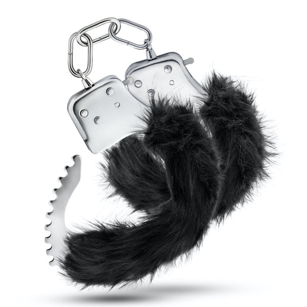 Blush Novelties Temptasia Plush Fur Cuffs - Black - Extreme Toyz Singapore - https://extremetoyz.com.sg - Sex Toys and Lingerie Online Store - Bondage Gear / Vibrators / Electrosex Toys / Wireless Remote Control Vibes / Sexy Lingerie and Role Play / BDSM / Dungeon Furnitures / Dildos and Strap Ons &nbsp;/ Anal and Prostate Massagers / Anal Douche and Cleaning Aide / Delay Sprays and Gels / Lubricants and more...