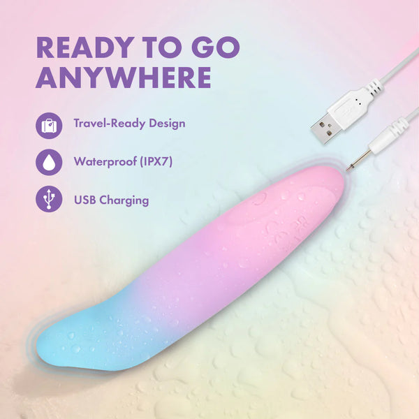 Play With Me Dolphin Kisses Rechargeable Silicone Bullet Vibrator