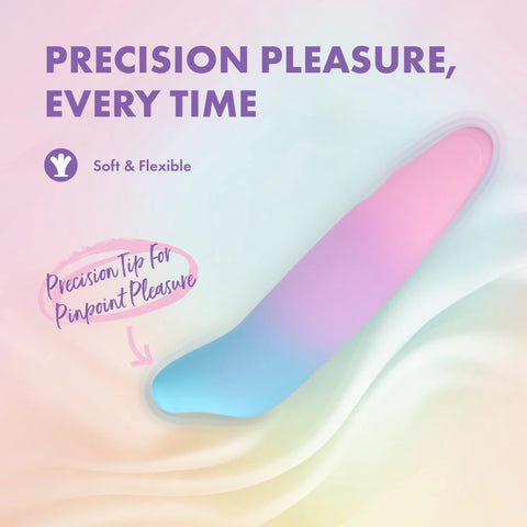 Play With Me Dolphin Kisses Rechargeable Silicone Bullet Vibrator