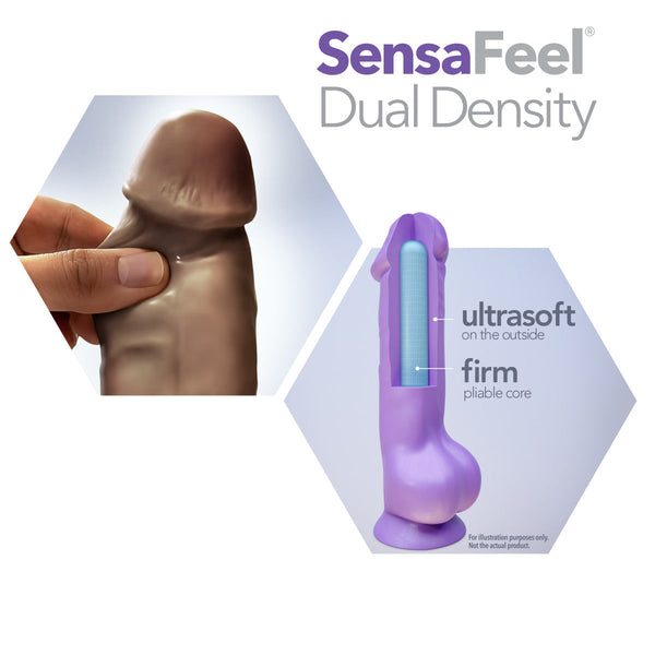 Blush Novelties Au Naturel 8" Dual Density Dildo - Chocolate - Extreme Toyz Singapore - https://extremetoyz.com.sg - Sex Toys and Lingerie Online Store - Bondage Gear / Vibrators / Electrosex Toys / Wireless Remote Control Vibes / Sexy Lingerie and Role Play / BDSM / Dungeon Furnitures / Dildos and Strap Ons &nbsp;/ Anal and Prostate Massagers / Anal Douche and Cleaning Aide / Delay Sprays and Gels / Lubricants and more...