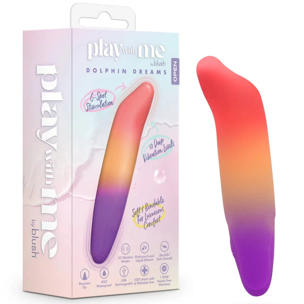 Play With Me Dolphin Dreams Rechargeable Silicone Bullet Vibrator