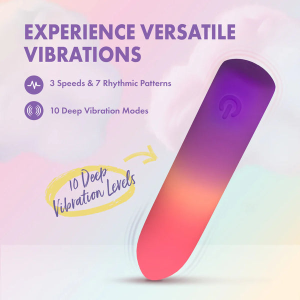 Play With Me Cotton Candy Rechargeable Silicone Bullet Vibrator