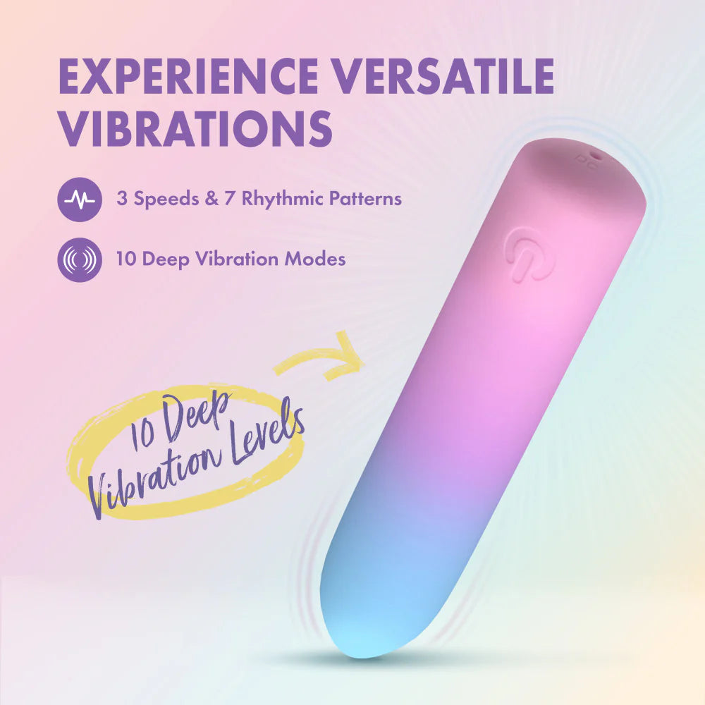 Play With Me Berry Burst Rechargeable Silicone Bullet Vibrator